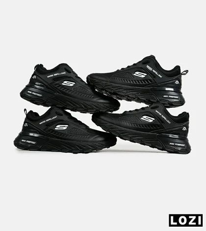 کفش کتانی مردانه مشکی SKECHERS water repellent
