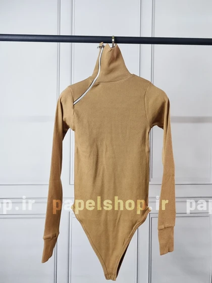بادی کبریتی یقه اسکی زیپ‌دار فینگردار