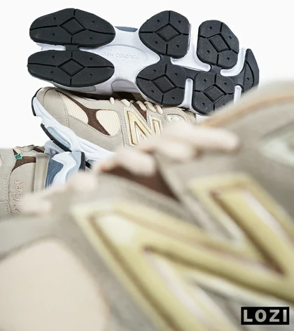 کفش کتانی مردانه و زنانه کرم قهوه ای NEW BALANCE 9060
