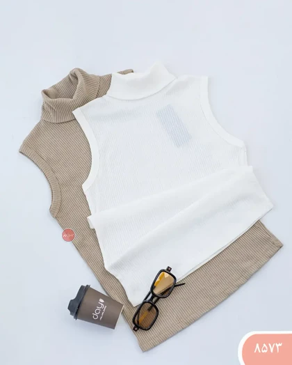 تاپ یقه اسکی کرکره ای 8573