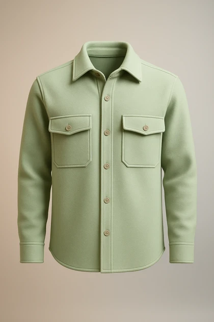 کت فوتر مردانه سبز مازراتی خاص گرماژ بالا فوق‌العاده شیک استایل باکسی