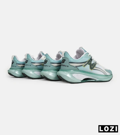 کفش کتانی مردانه و زنانه سفید طوسی سبز NEW BALANCE More Trail v3