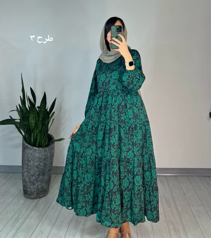 پیراهن طرحدار مزونی 61