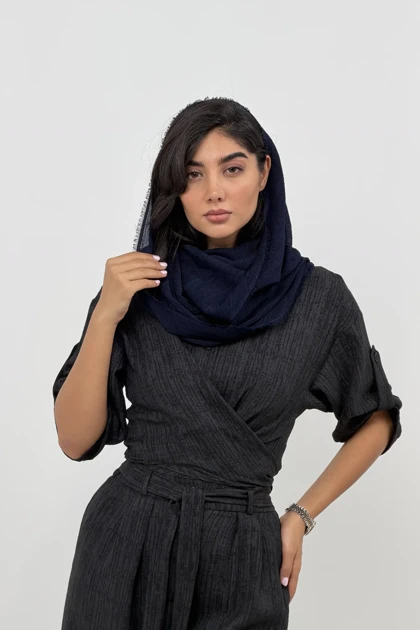 شومیز پرینت گره‌ای نیلوفر