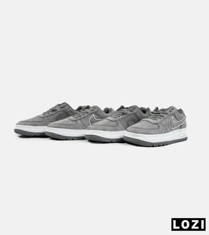 کفش کتانی مردانه طوسی نایک NIKE AIR FORCE مدل 2174