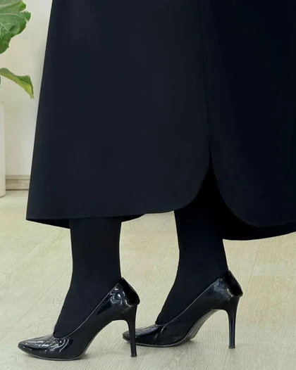 مانتو عبایی سردوش دار مزونی