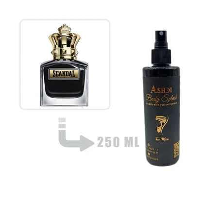 بادی اسپلش عطر ادکلن ژان پل گوتیه اسکندال پورهوم له پارفوم مردانه 250 میل Jean Paul Gaultier Scandal Pour Homme Le Parfum for Men 250ml