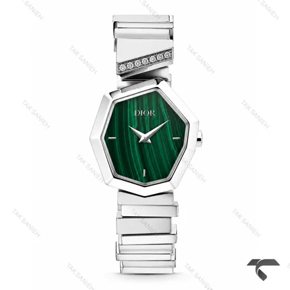 ساعت دیور Gem Dior زنانه سیلور صفحه سبز Dior-10761-L