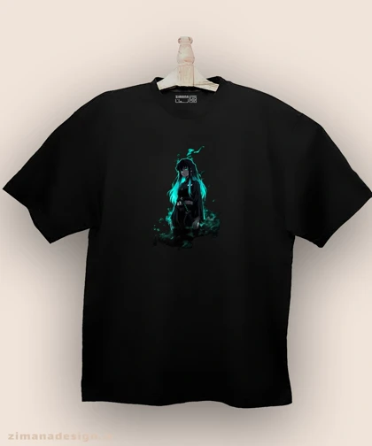 تیشرت لش مردانه و زنانه طرح شیطان کش شخصیت موییچیرو کد 980