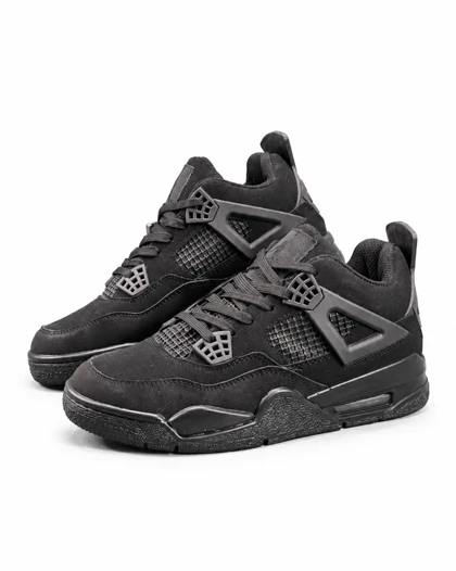 کفش کتانی مردانه مدل نایکی جرن فور مشکی تمام Nike jordan 4
