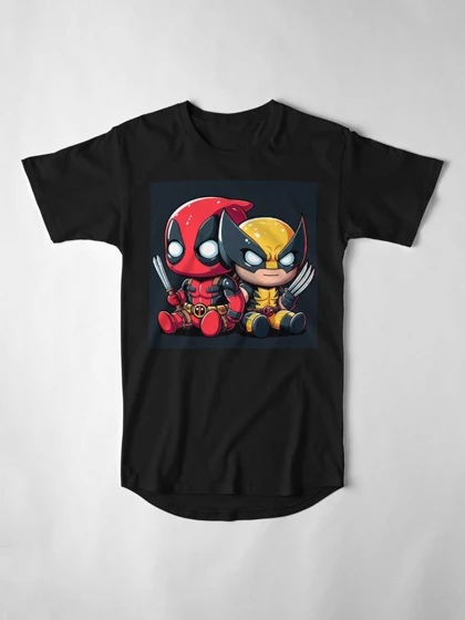 تیشرت لانگ ددپول | Wolverine chibi کد 246722