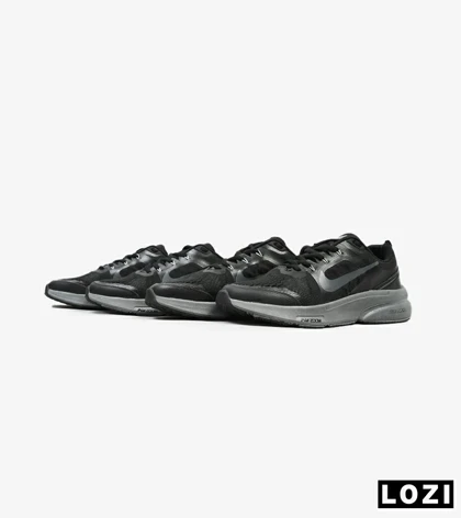 کفش کتانی بزرگ پا مشکی زیر طوسی NIKE zoom