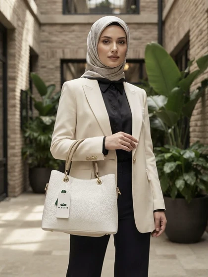 کیف زنانه دوشی سه خانه جلو حلقه شرانک کد 200130 گالری روژانو قسطی
