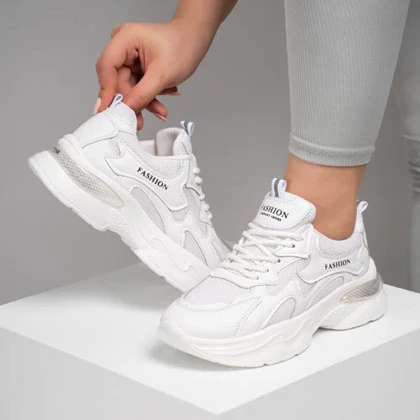 کفش و کتانی زنانه مدل فشیون FASHION رنگ سفید