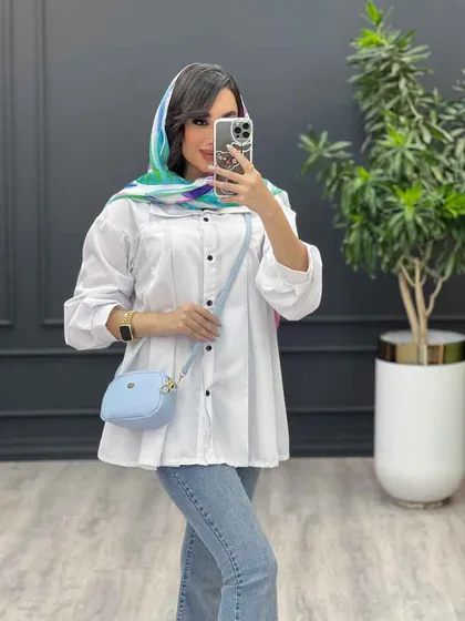 مانتو پیله دار بغل چاک