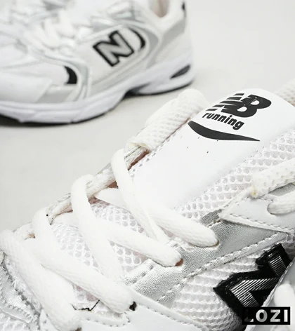 کفش کتانی مردانه و زنانه سفید طوسی NEW BALANCE 530