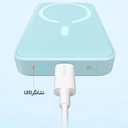 پاور بانک 10000 وایرلس بیسوس PPCX030002 PPCXM10 توان 20 وات