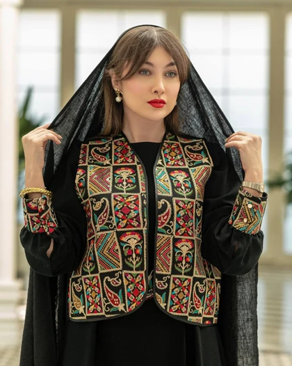 سه تیکه مزونی مجلسی (وست پیراهن کمربند)