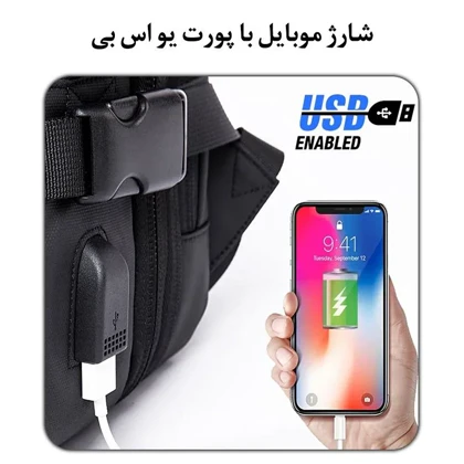 کیف مسافرتی 35L کوله پشتی لپ تاپ 15.6 اینچی اورجینال بنج BANGE 1908