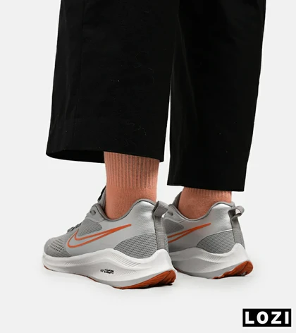 کفش کتانی مردانه طوسی نارنجی نایک NIKE PEGASUS V10
