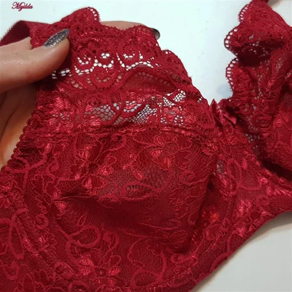 سوتین زنانه شاندرمن مدل Dorema زرشکی کد 5080-2440-610