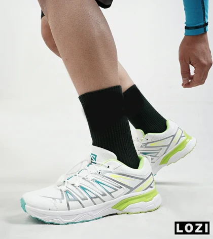 کفش کتانی سفید سبز سالومون Salomon X ULTRA