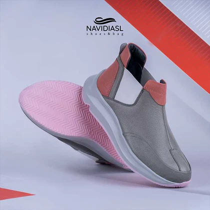 نیم بوت زنانه چرم اسپرت کد 2021012