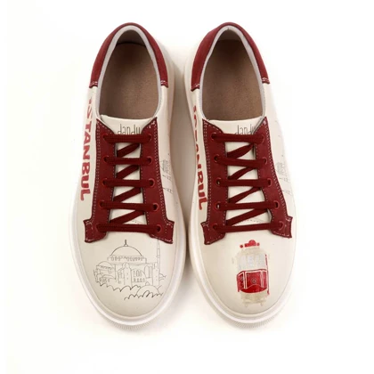 کتانی زنانه دندی طرح استانبول کفش راحتی زنانه