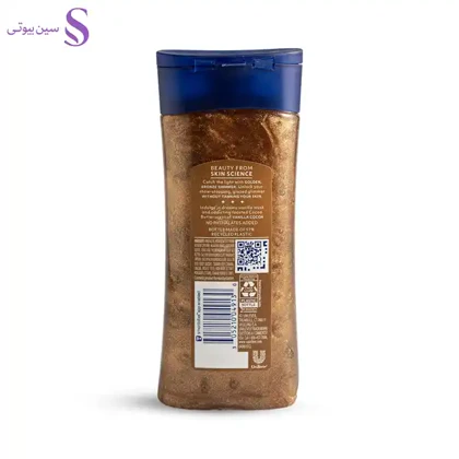 ژل روغن براق کننده بدن وازلین مدل Golden Hour Glow Vanilla Cocoa حجم 200 میلی لیتر