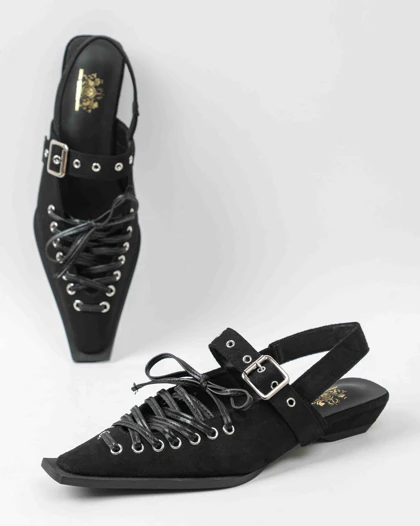 865_2 - کفش رویه بندی پشت‌باز 865_2