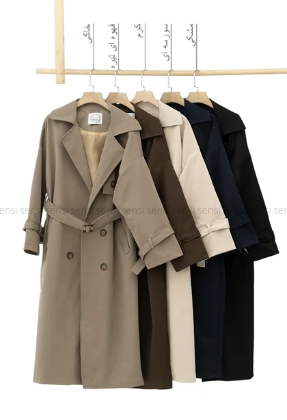 بارانی کتان جودون آستر دار@@کد1004497