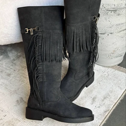 بوت بلند چرم زنانه