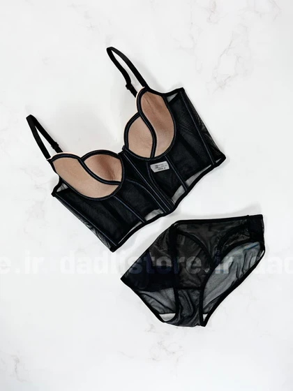 ست شورت و سوتین پایه بلند فنر دار