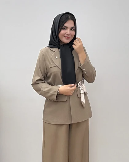 روسری ساتن مشکی