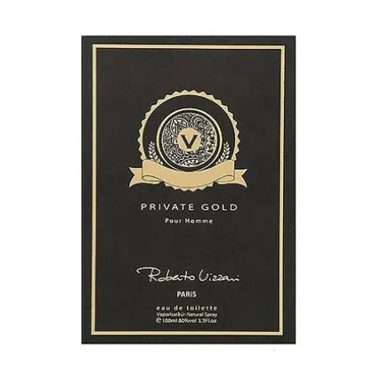 ادکلن مردانه روبرتو ویزاری مدل پرایوت گلد Roberto Vizzari Private Gold حجم 100 میل