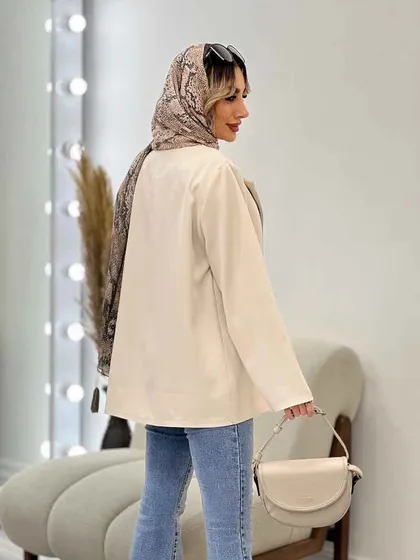 مانتو مازراتی شش دکمه جیب نما