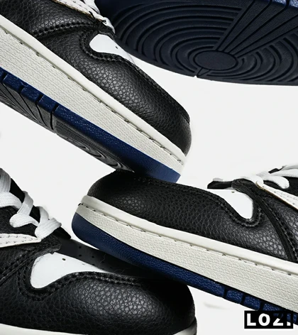 کفش کتانی ساق‌دار سفید آبی مشکی مردانه NIKE travis scott مدل 6707