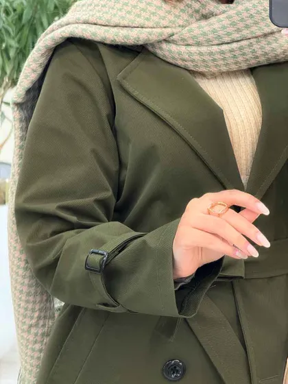 بارانی چهاردکمه مینا