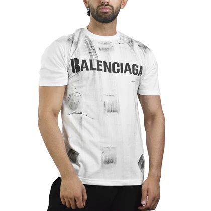 تیشرت اسپرت بالنسیاگا مدل M3-4D0548 سفید