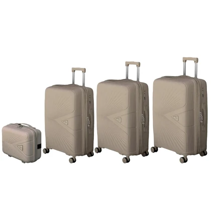 چمدان نشکن فشن مدل FASHION - FSN6969 سری 4 عددی (کیف آرایشی هدیه)
