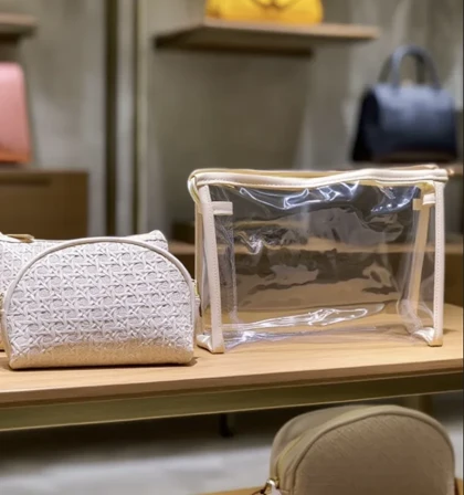 کیف لوازم آرایش و اکسسوری سه تایی در چهار رنگ