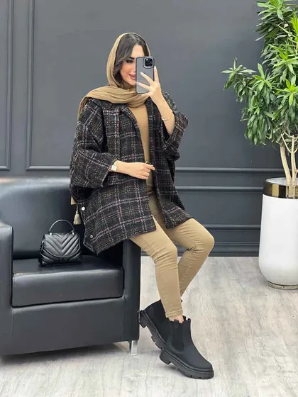 پالتو خفاشی بغل دکمه