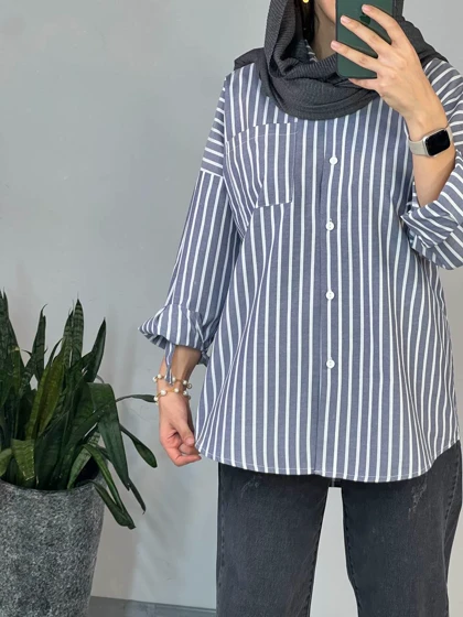 مانتو راه راه کفشدوزک