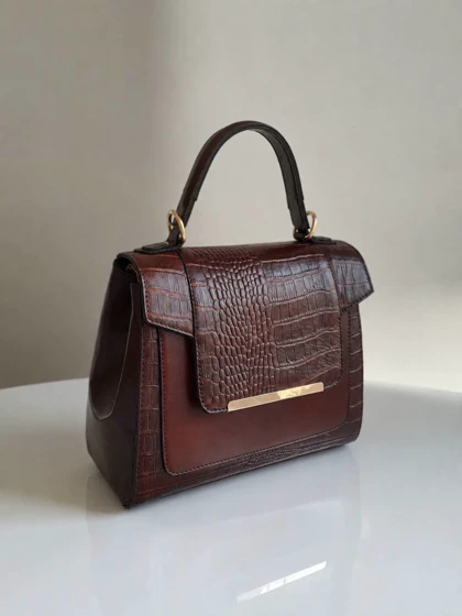 کیف زنانه چرم طبیعی مدل sana12/چرم لبخند
