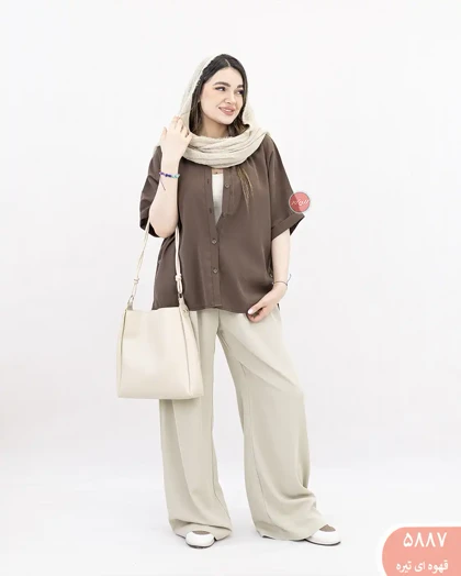 شومیز بغل دکمه راینا 5887
