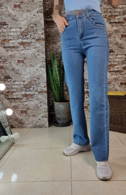 شلوار جین مدل واید استایل کد 10108