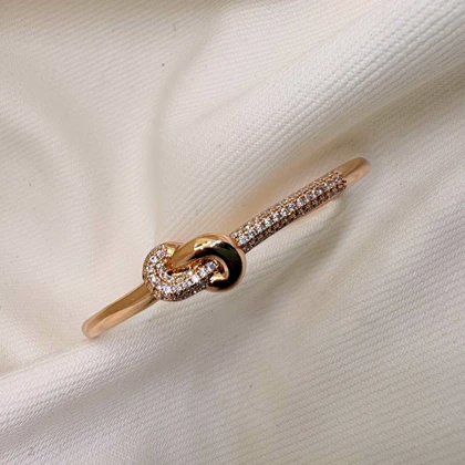 بنگل ژوپینگ طرح «پیوند ابدی» | قفل‌دار با تزئینات برلیان اتمی