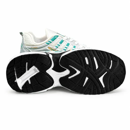 کتانی مردانه مدل رانینگ نایک P6000 سفید نقره ای سبز NIKE