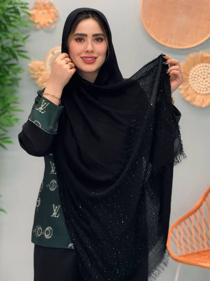 3210-شال پولکی ساره