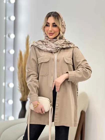 مانتو پشت پیله دو جیب
